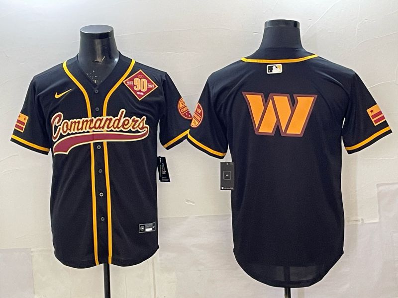 Men 2025 Nike Washington Commanders Blank black 3th generation Limited NFL Jersey 08->washington commanders->NFL Jersey